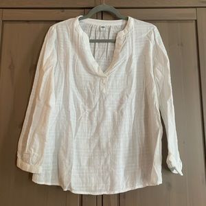 NWT Old Navy white flowy tunic top, sz med
